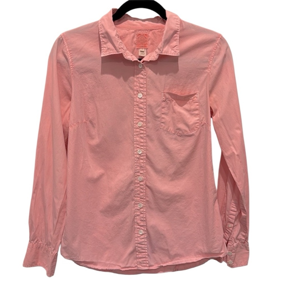 J. Crew The Perfect Shirt Pink Button Down Shirt Size 4